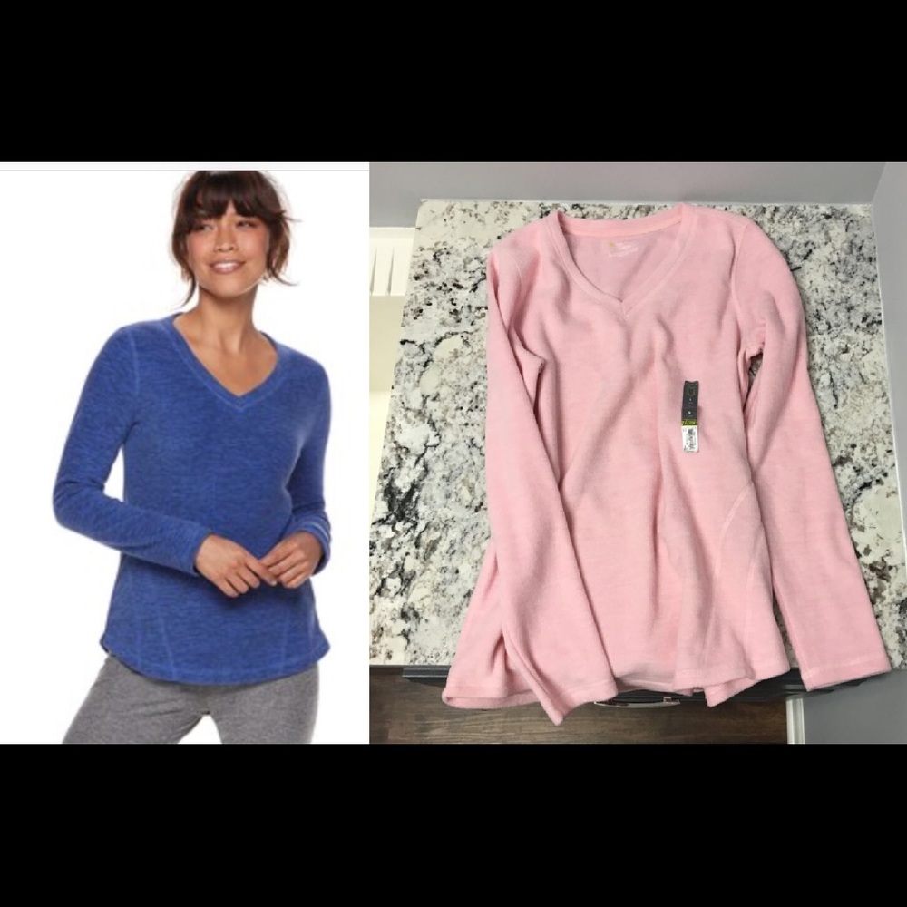 Two new soft micro fleece long sleeve tops